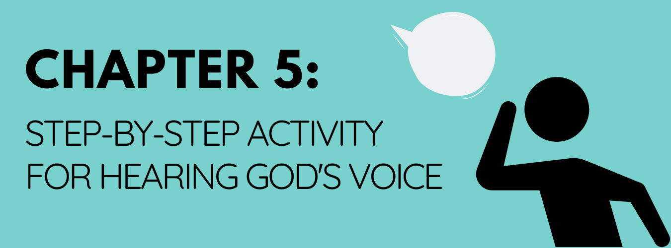 An activity for hearing God Speak