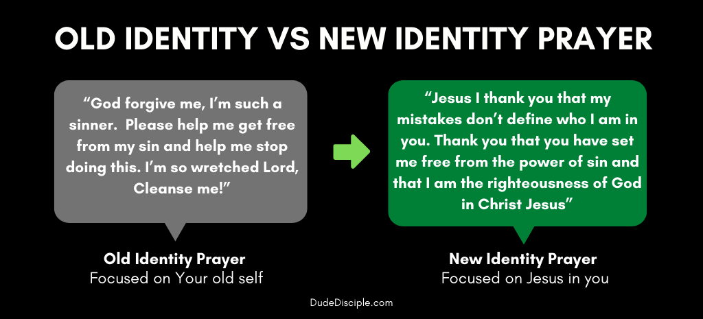 old identity vs new identity prayer 